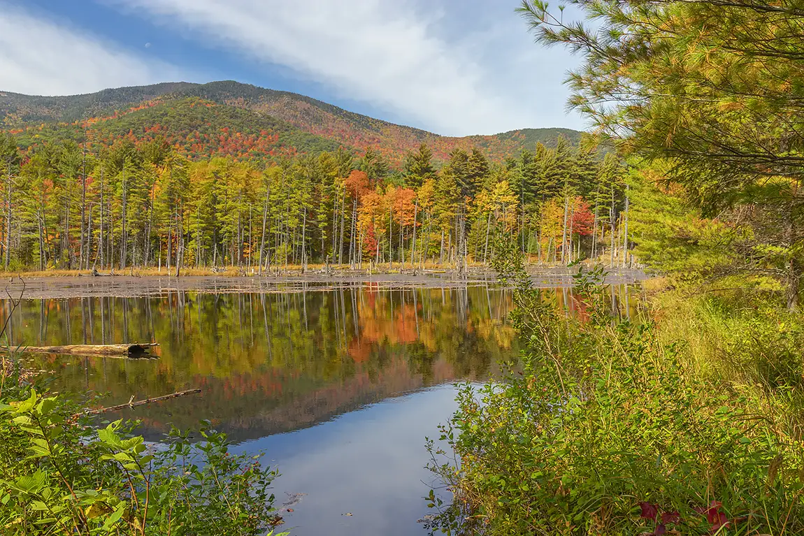 Heart lake, upstate, ny, usa