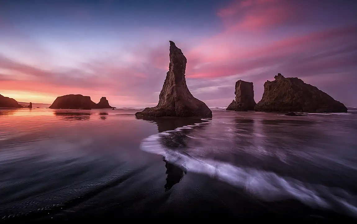 Bandon beach oregon coast usa