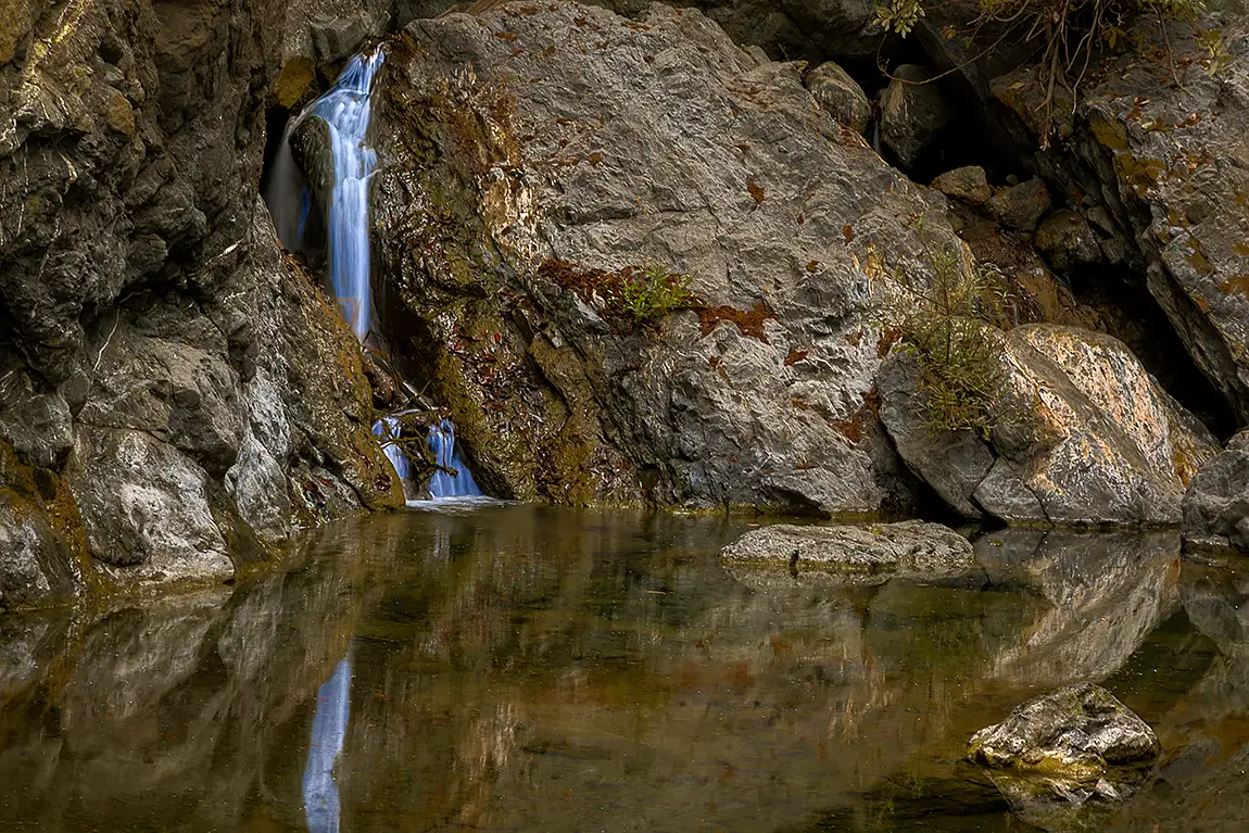 Free flowing salmon falls, big sur, california, usa