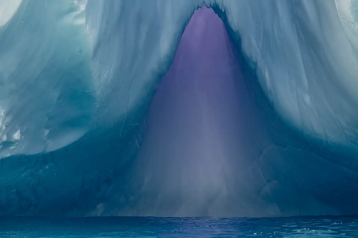 Iceberg detail, st george peninsula, antarctica