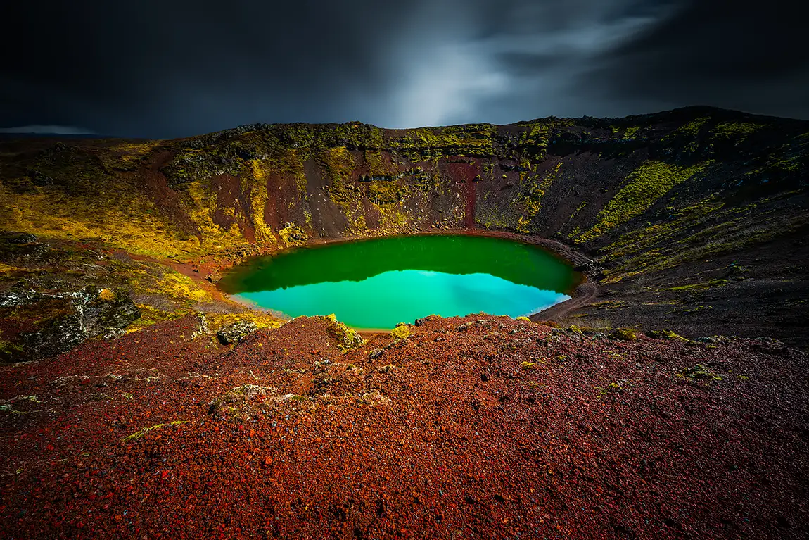 Kerid crater, grimsnes, iceland