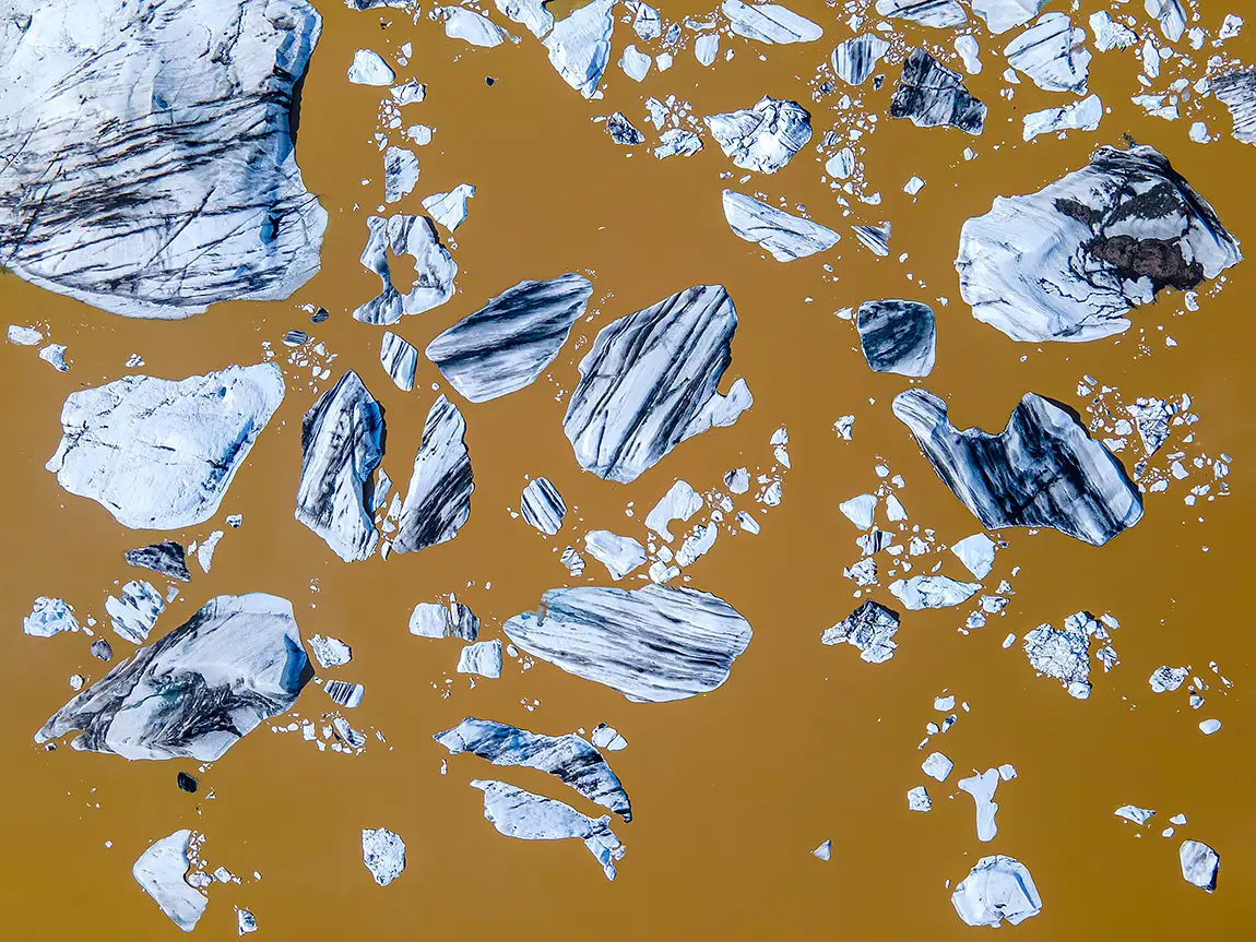 Shards of silence solheimajokull glacier, iceland
