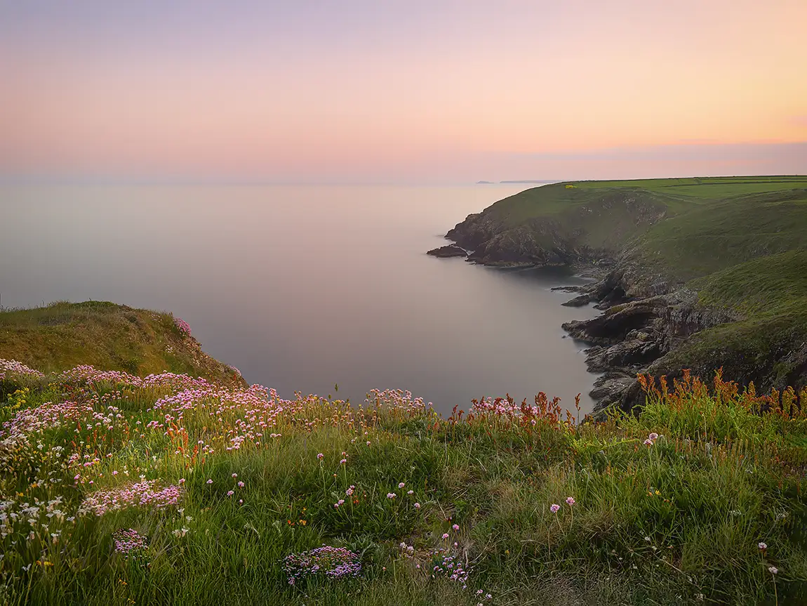 Ardmore cliff sunset, co. waterford, ireland