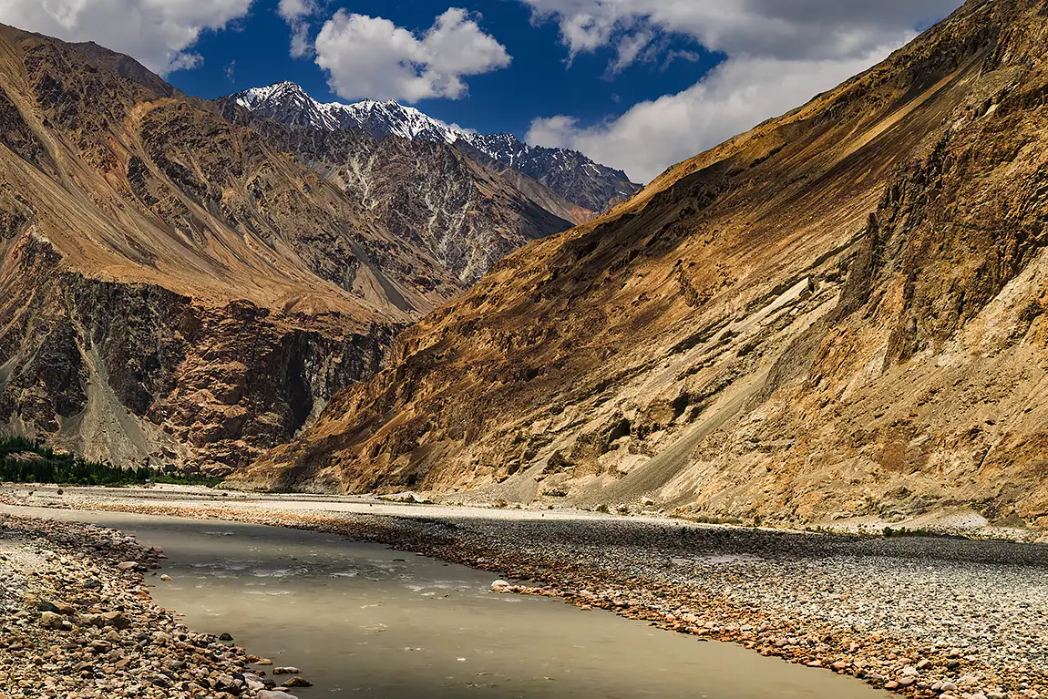 Beautiful ladakh scene, near turtuk, ladakh, india
