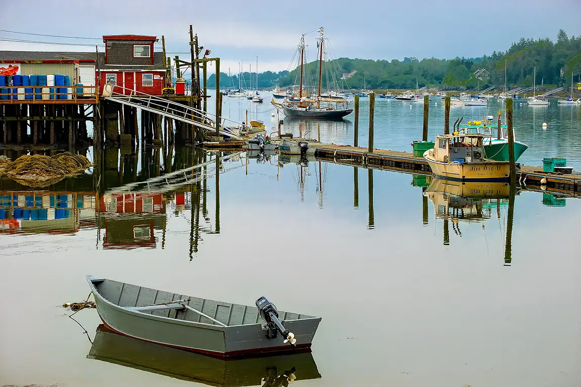 Harpswell fishing port, bailey & orr's island, maine, usa