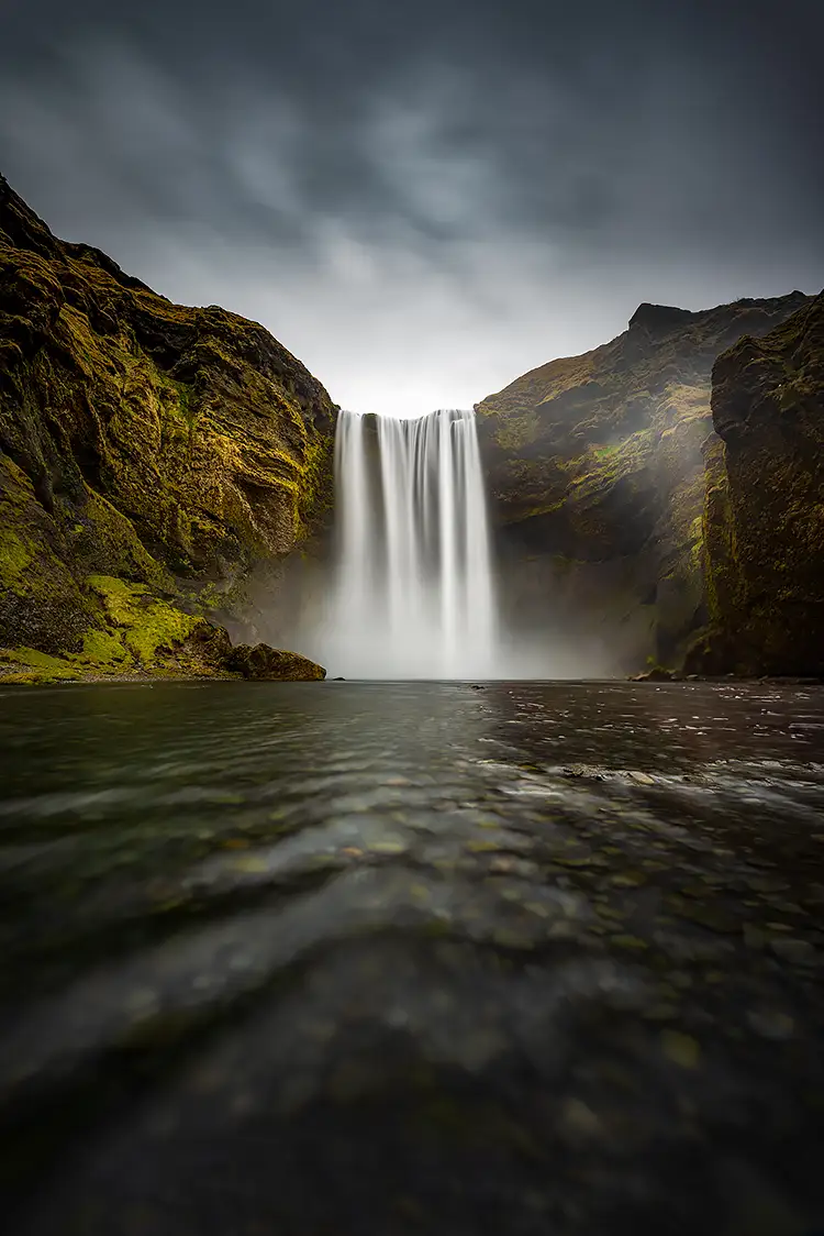Mighty skogafoss, iceland
