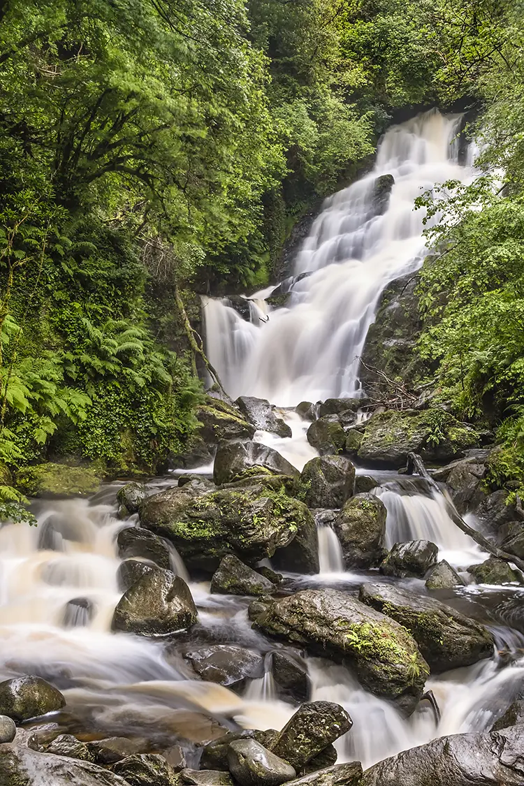 Torc waterfall, killarney, county kerry, ireland