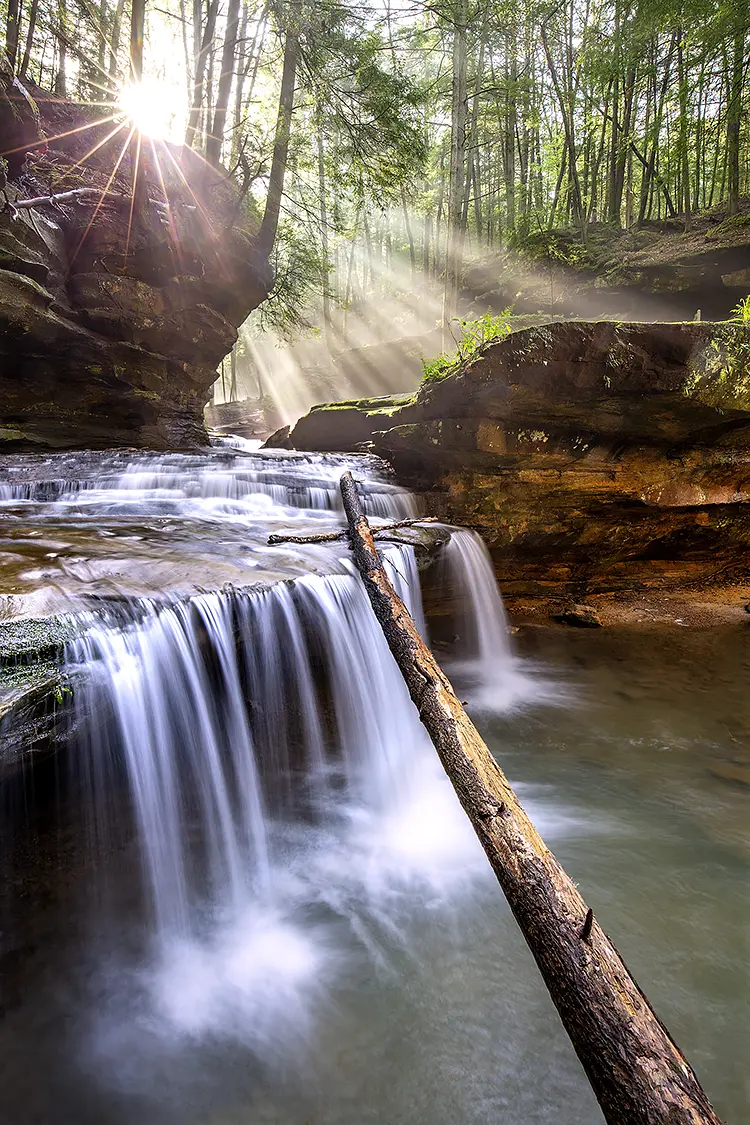 Below old man's cave, hocking hills state park, logan, ohio, usa