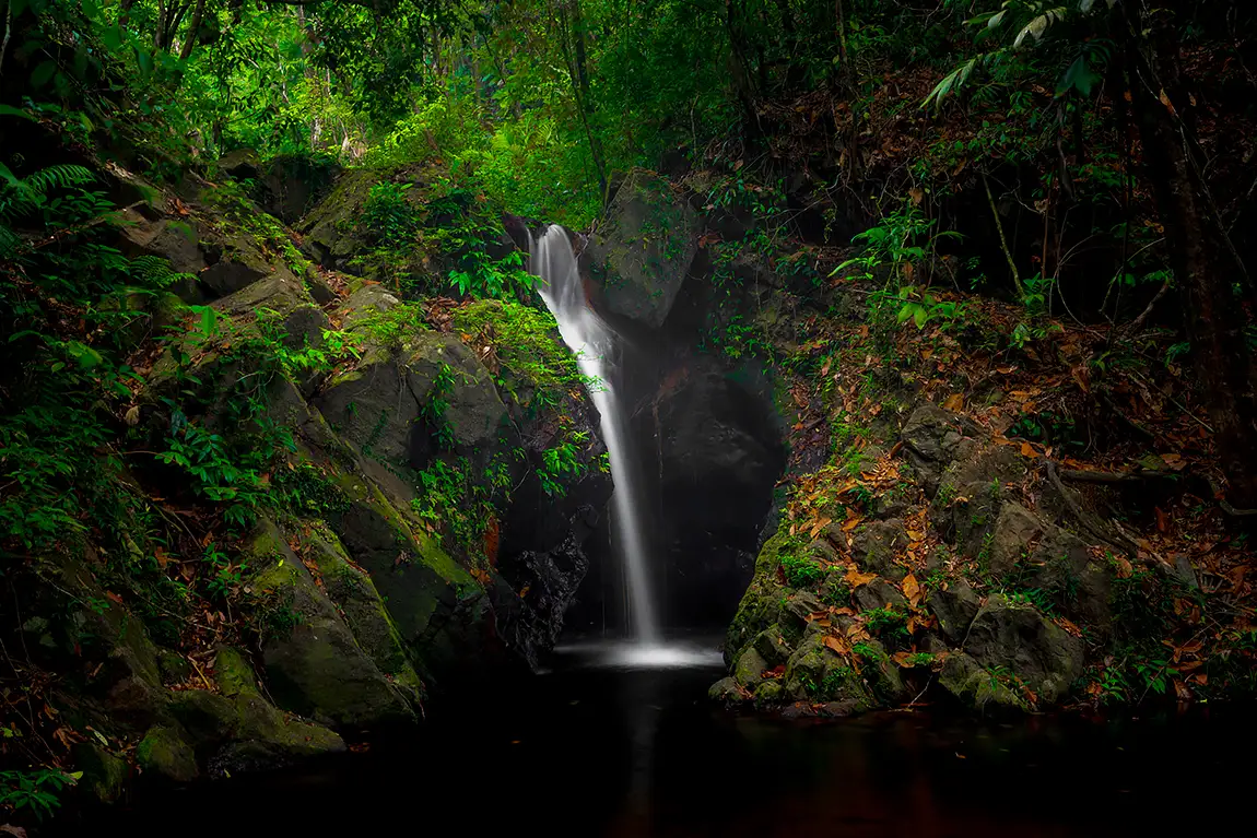 Ben's bluff falls, cockscomb basin wildlife sanctuary, belize