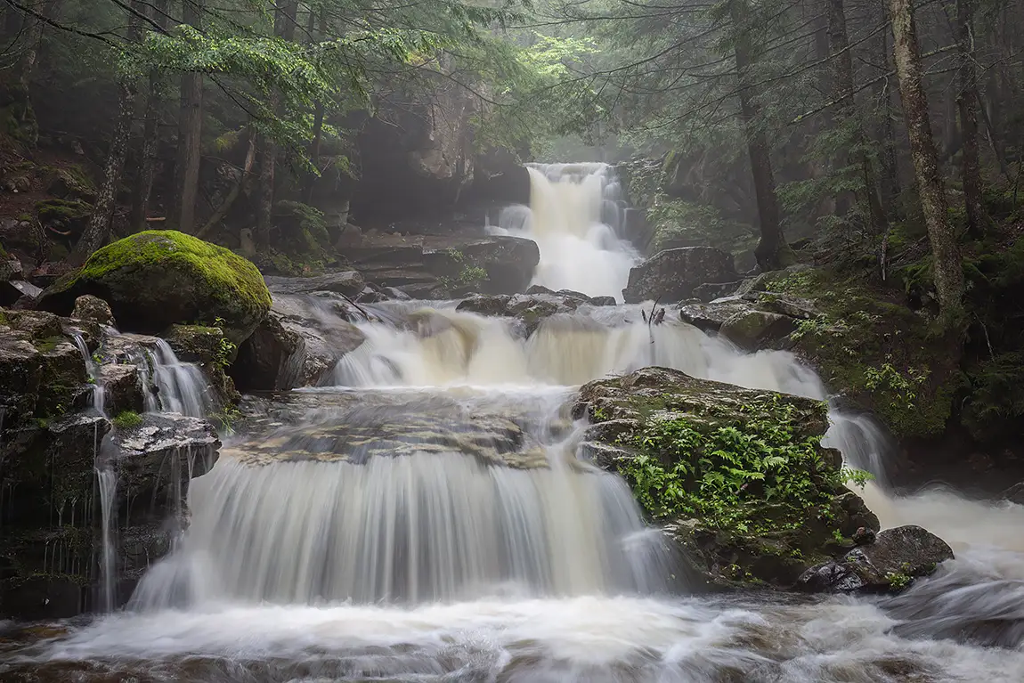 Cold brook falls, randolph, new hampshire, usa