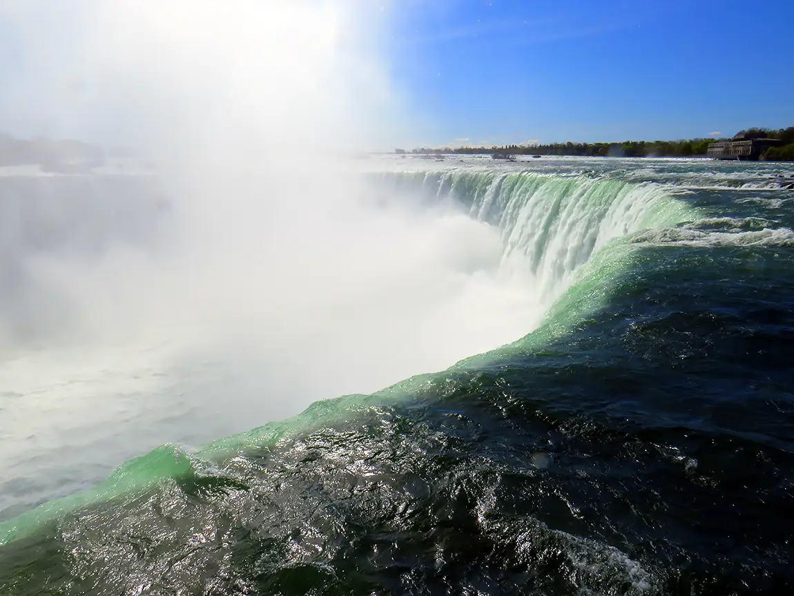 Majestic cascading power, niagara falls, ontario, canada