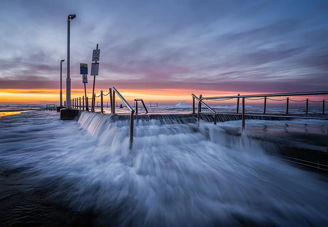 Mona vale rockpool, nsw, australia