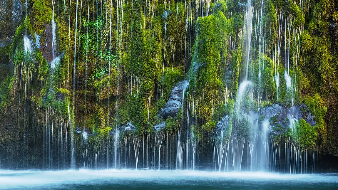 Mossbrae falls detail, dunsmuir, siskiyou county, usa