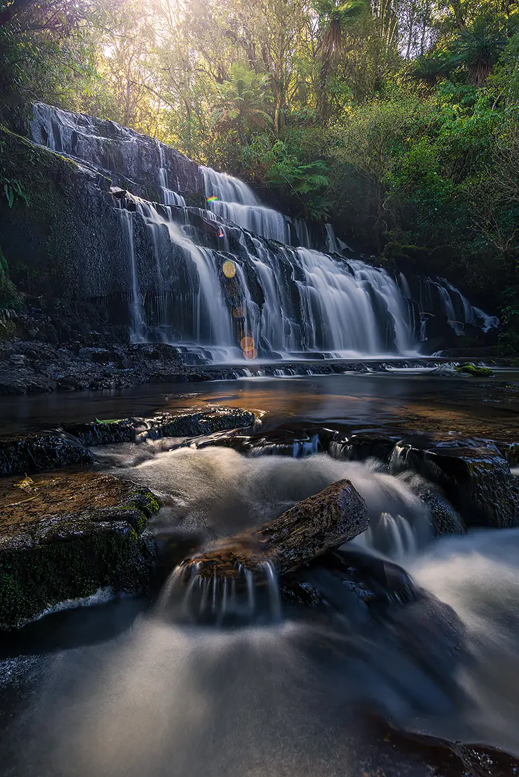 Purakaunui falls, southern island, new zealand