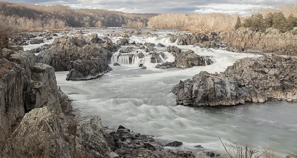 The great falls from overlook 3, mclean, virginia, usa