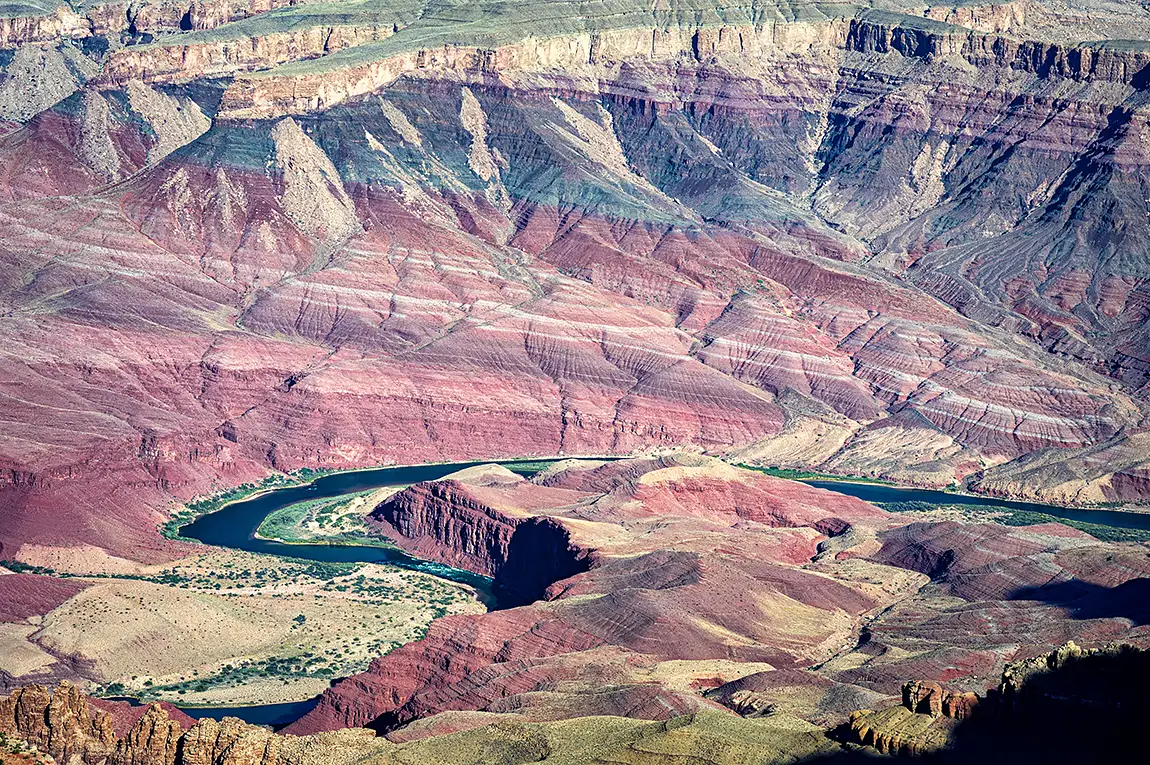 The mighty colorado, grand canyon national park, arizona, usa