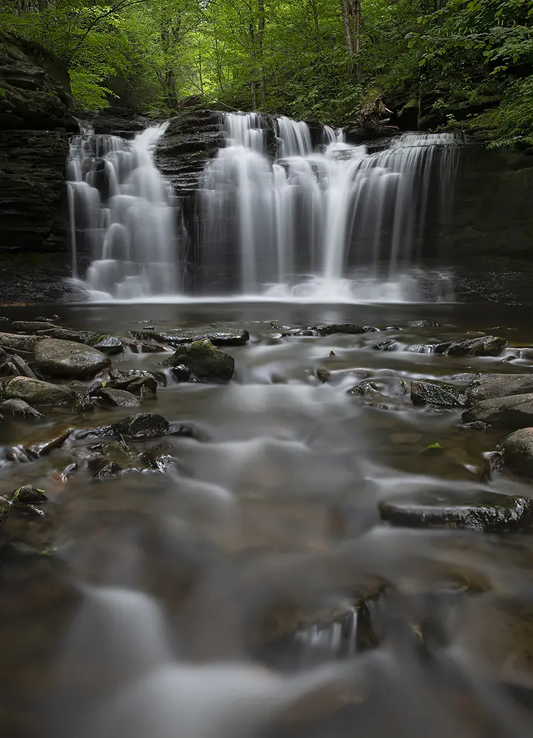Wyandot falls, ricketts glen state park, pennsylvania, usa
