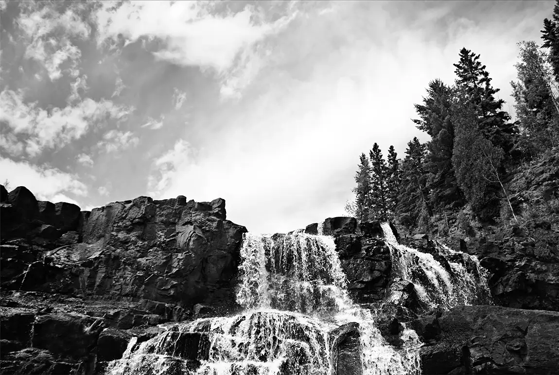 Gooseberry falls, two harbors, mn, usa