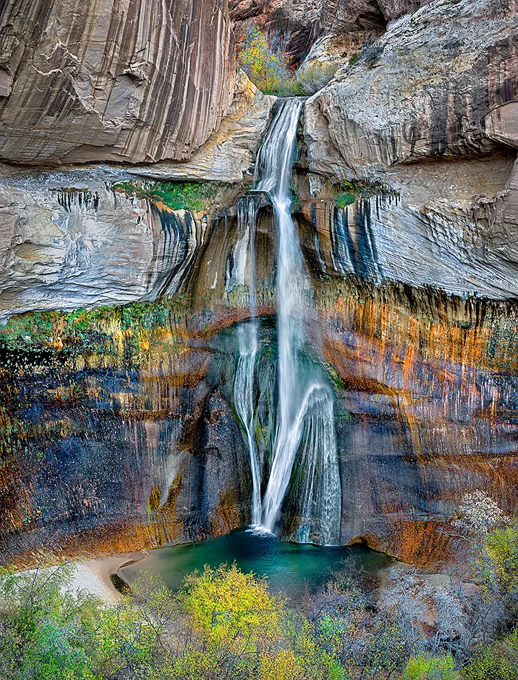Lower calf creek falls, escalante region, utah, usa