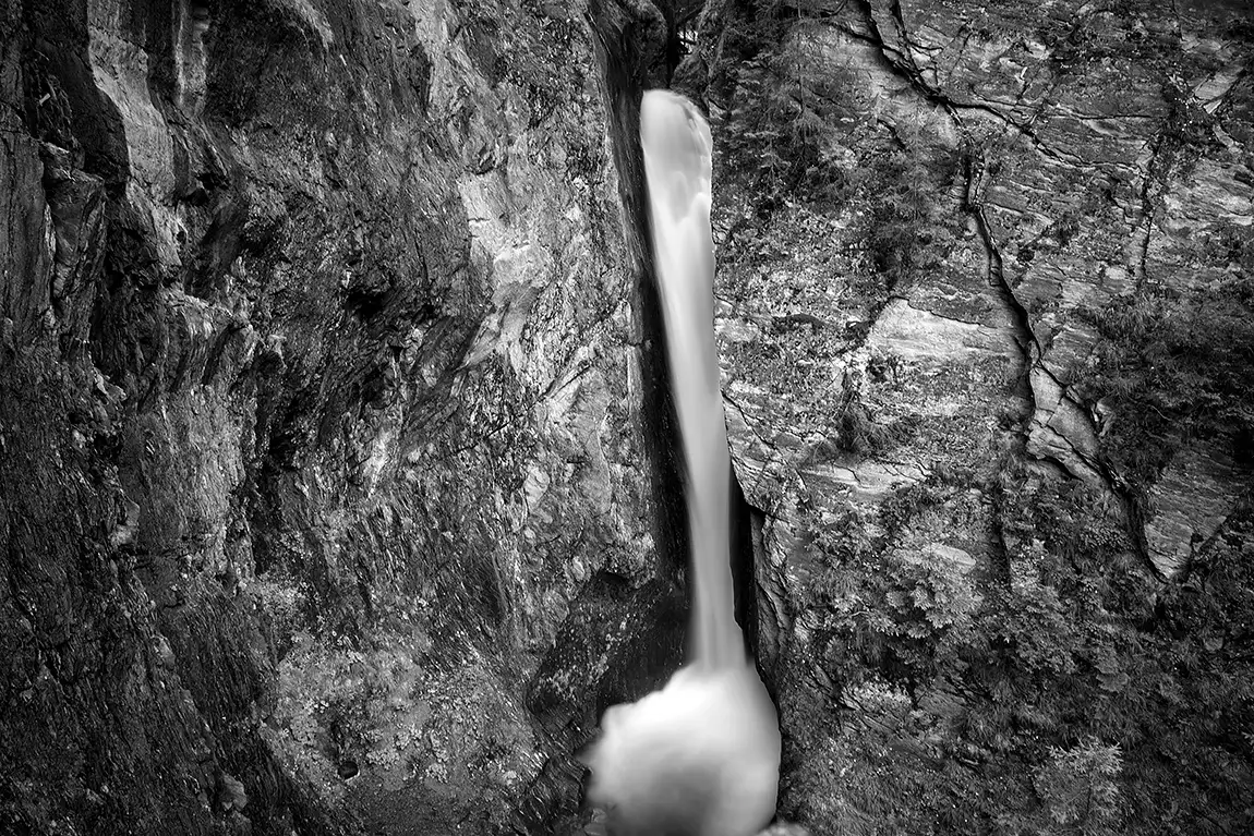 Lutago waterfalls, south tyrol, italy