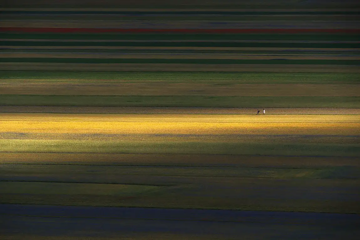 Piana di castelluccio di norcia, italy