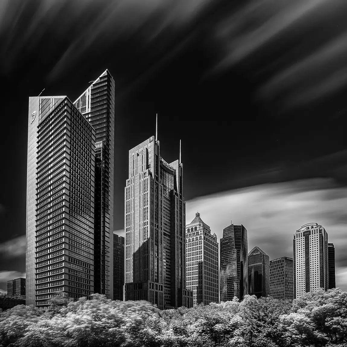 Pudong district skyscrapers, shanghai, china