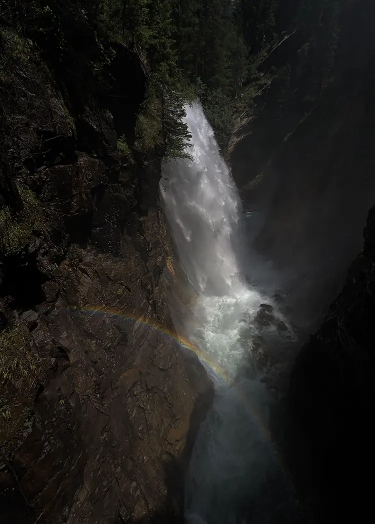 Riva waterfall, trentino, alto adige, italy