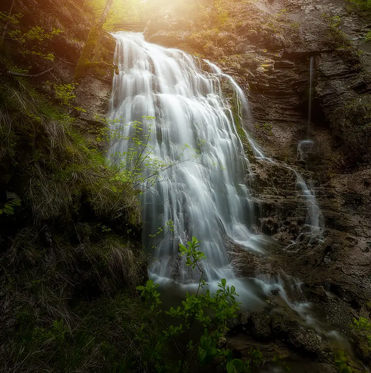 Stegovnik waterfall, jezersko, slovenia