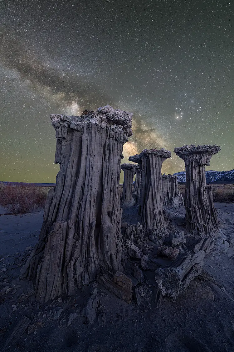 The alien columns, mono lake, california, usa