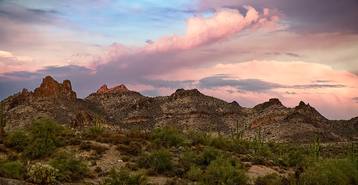 First water trail peaks, youngsberg, arizona, usa