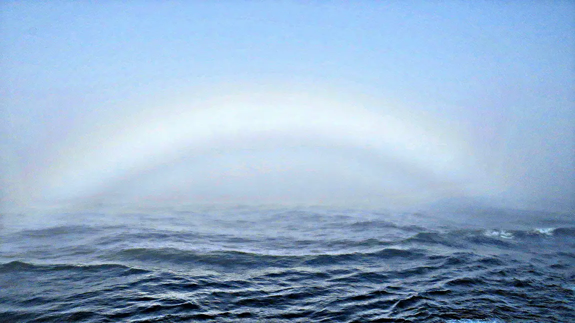 Fogbow, inside passage, alaska, usa