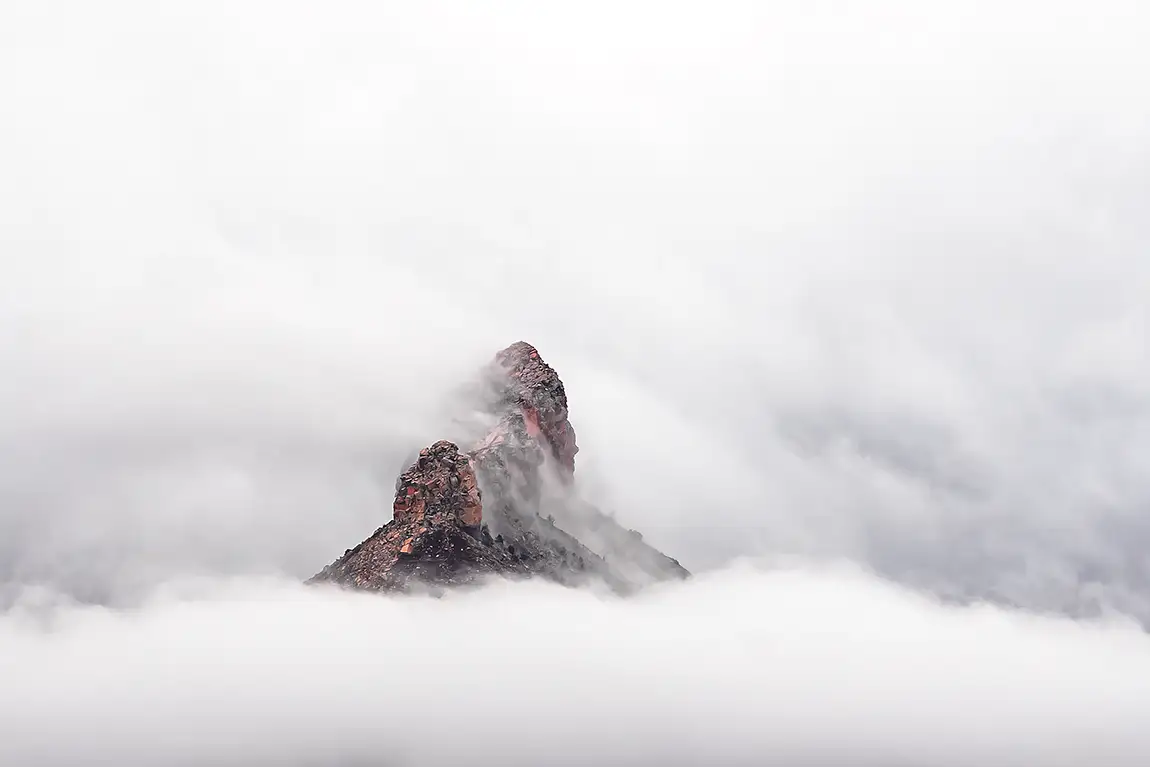 Storm in the canyon, south rim, grand canyon national park, arizona, usa