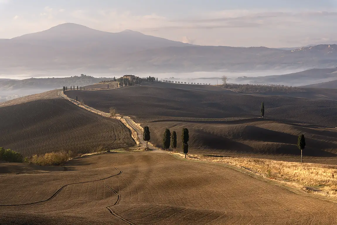 The gladiator's way, terrapille farm, tuscany, italy
