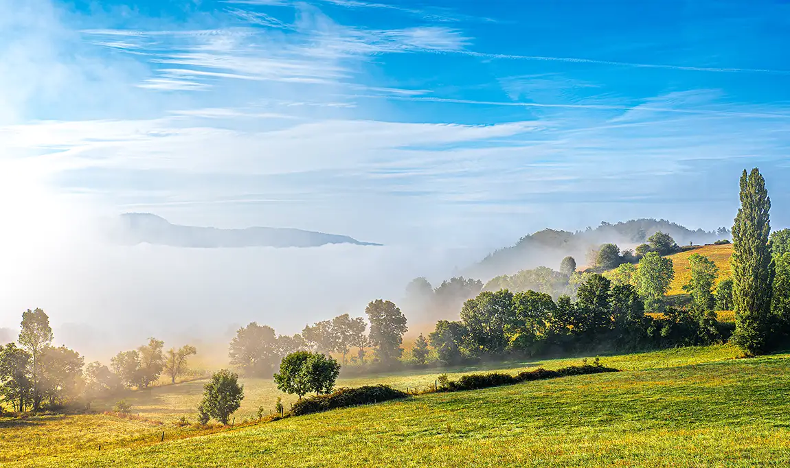 The trapped valley, st privat d'allier, france