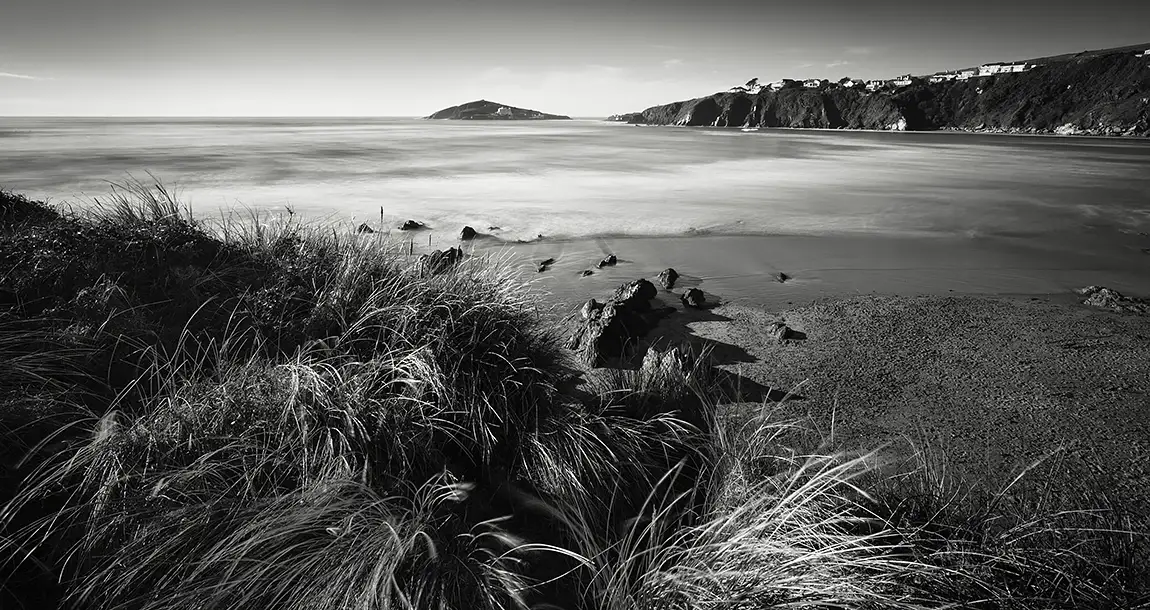 Bantham beach in summer, devon, england