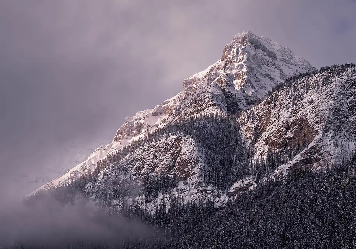 Drifting clouds, near banff, alberta, canada