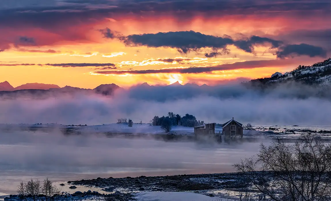Early morning light, lofoten islands, norway
