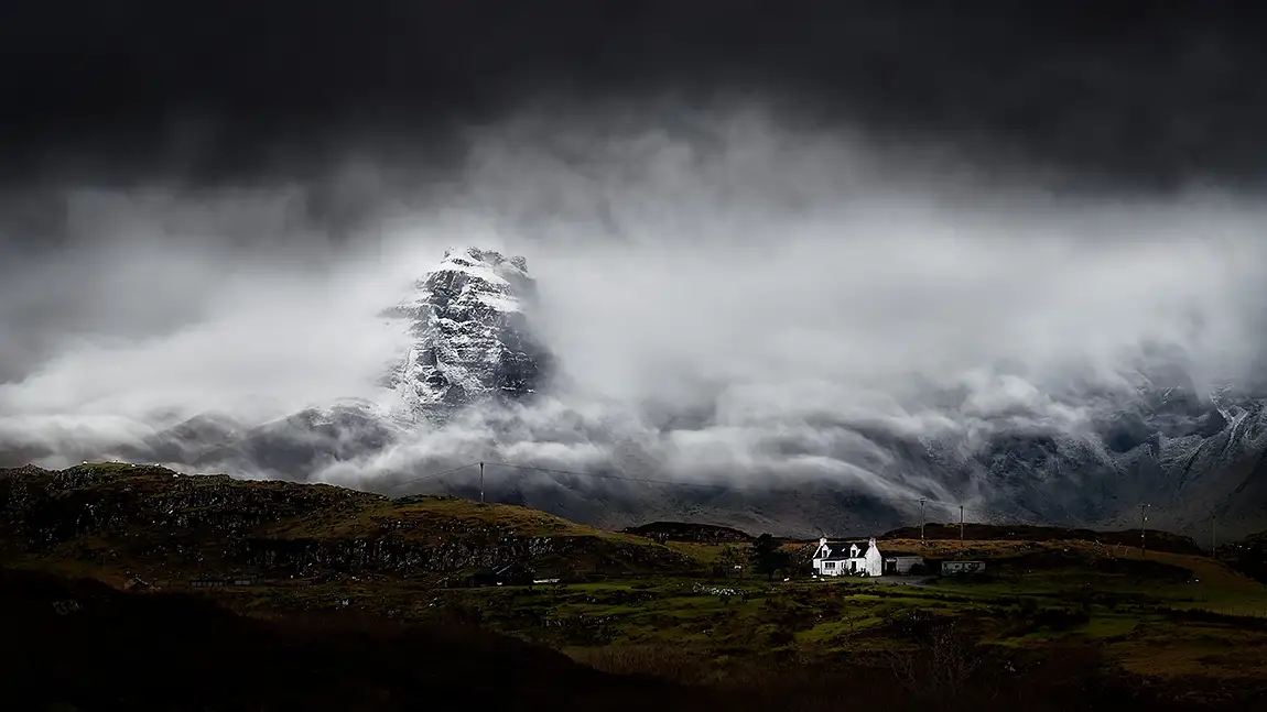 Revealing storm, culnaroc, isle of skye, scotland