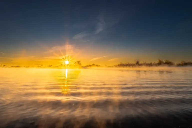 The foggy morning star, plage de l’est, montreal, quebec, canada