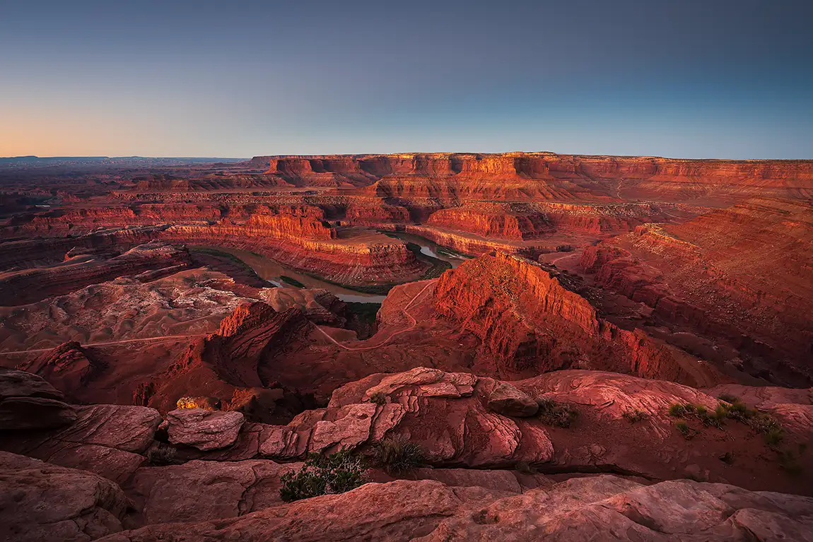 Dead horse point sunrise, utah, usa
