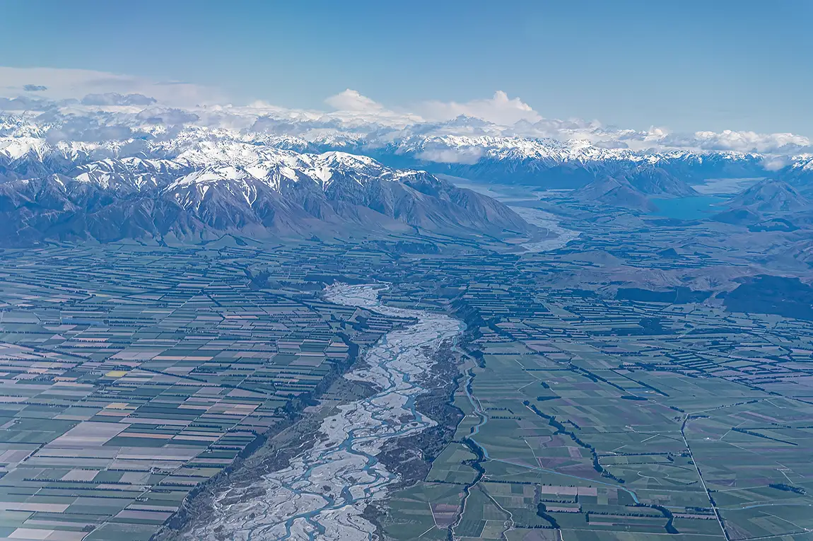 From The Airplane Window, New Zealand Alps