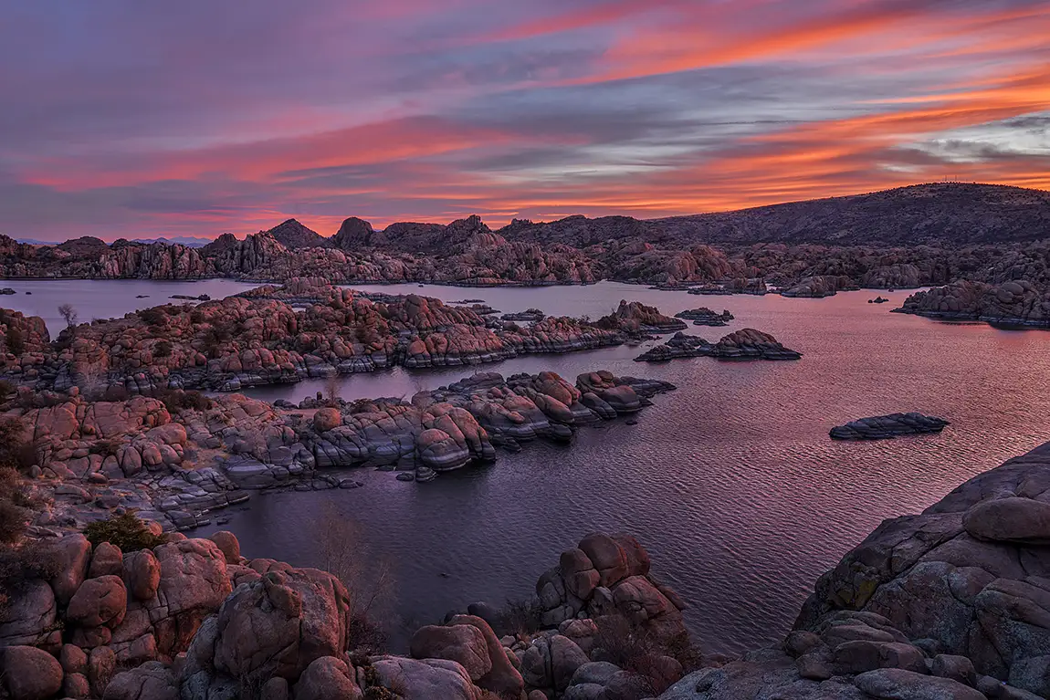 Lake Watson And Its Granite Dells, Prescott, Arizona, USA