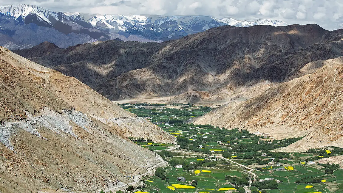 Lush Green Valley, Leh, Ladakh, India