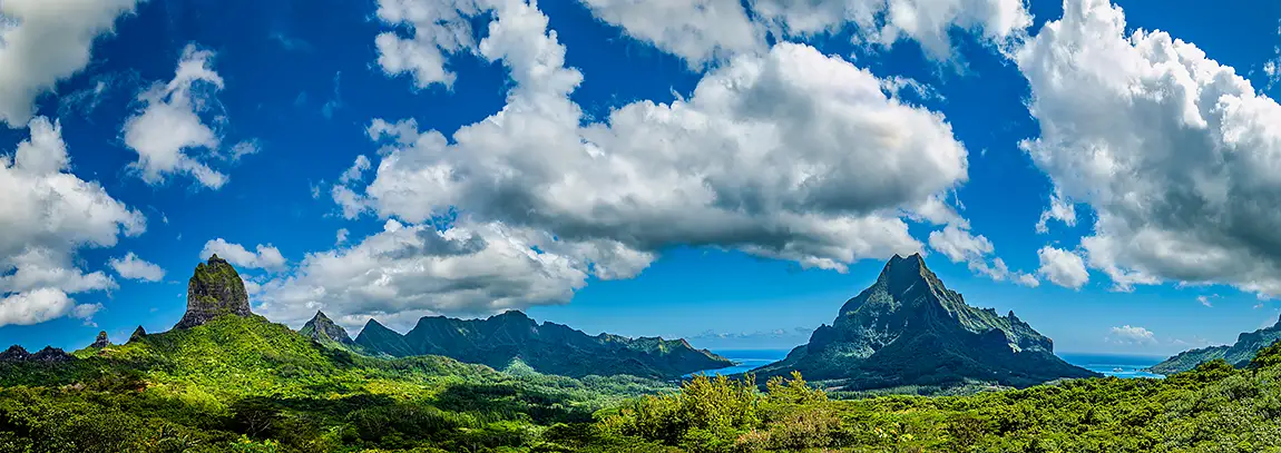 Striking Polynesian Landscape, Moorea Island, French Polynesia