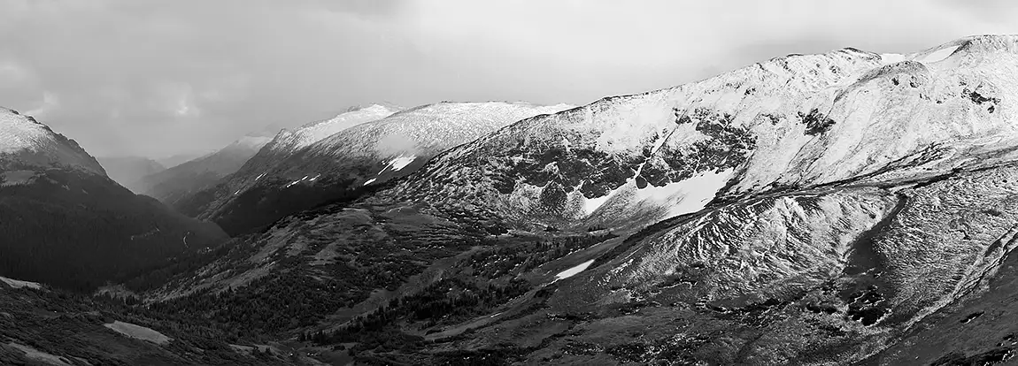 Sweeping View Of Rocky Mountain Range, Denver, Colorado, USA