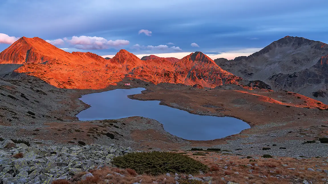 Tevno ezero shelter, pirin mountain, bulgaria