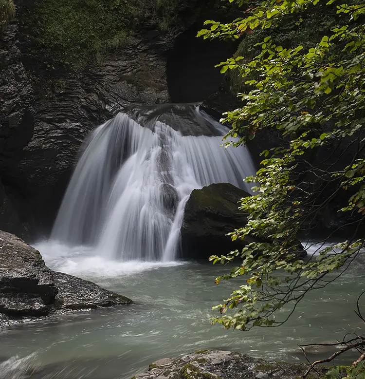 The Powerful And Endless Motion Of Reichenbach Falls, Schattenhalb, Bern, Switzerland