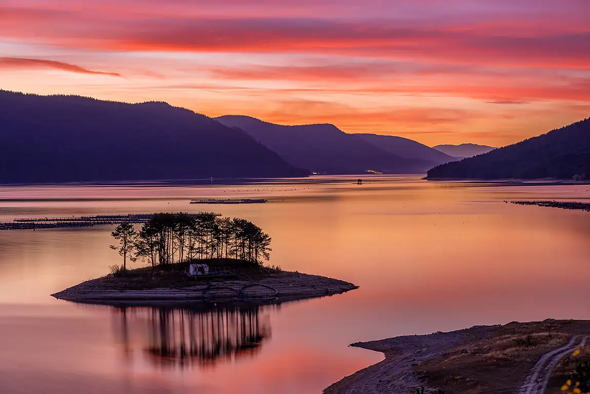 Dospat Dam, Rhodope Mountain, Bulgaria