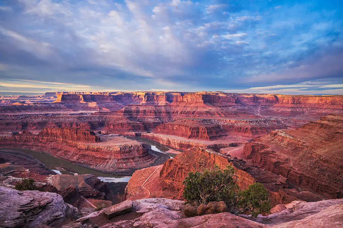 First Light At Dead Horse Point, San Juan County, Utah, USA