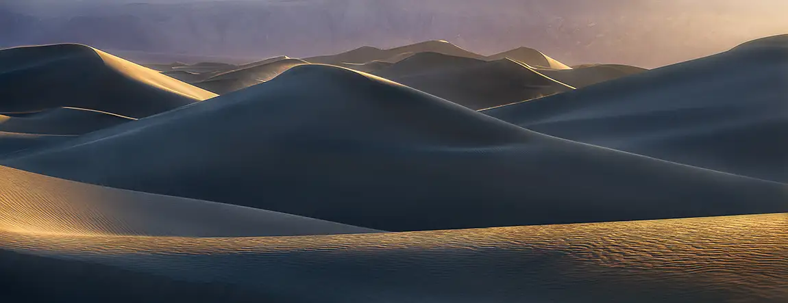 Mesquite Dunes Sunset, Death Valley, California, USA